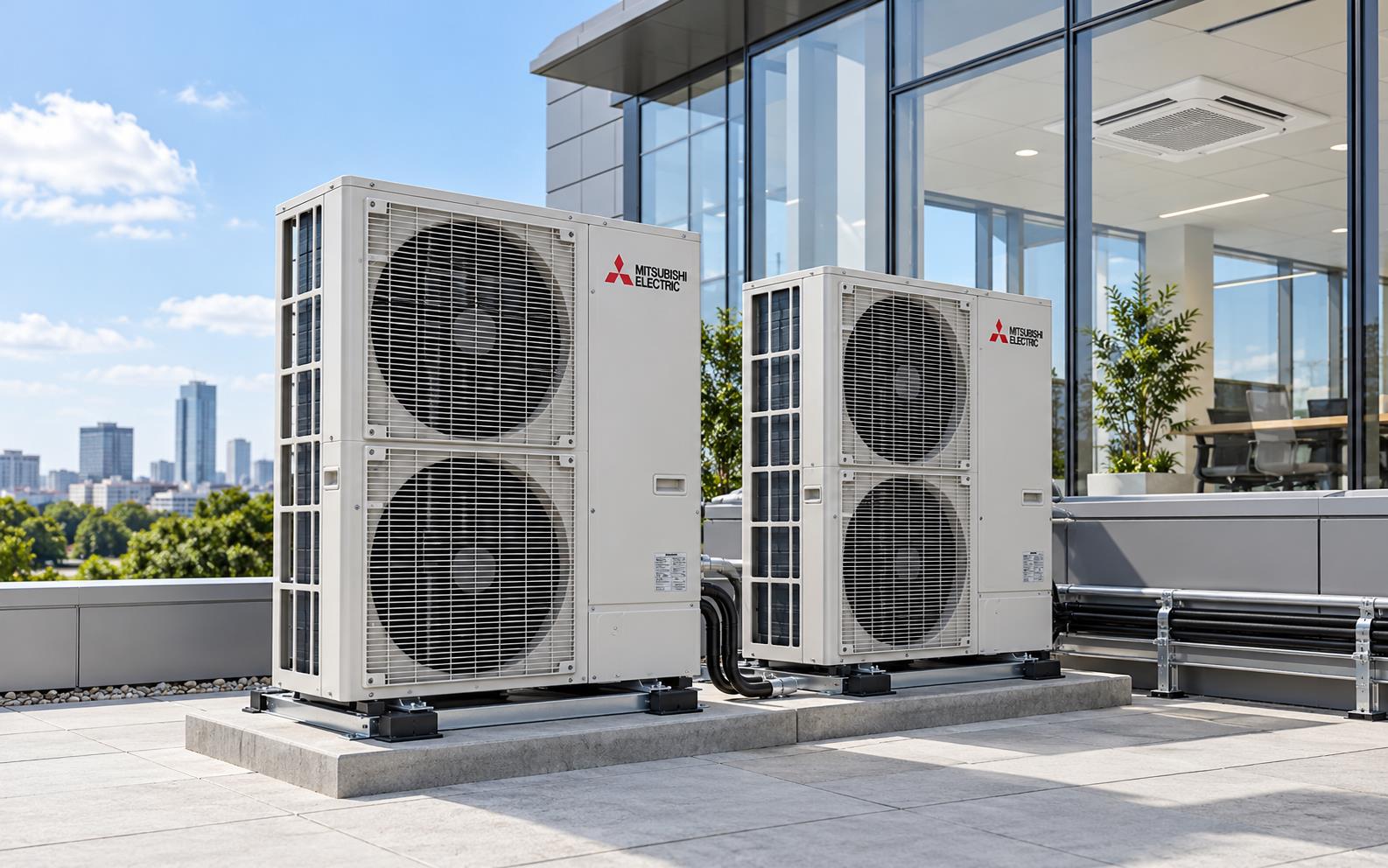 Mitsubishi Electric HVAC equipment - AI-generated concept illustration