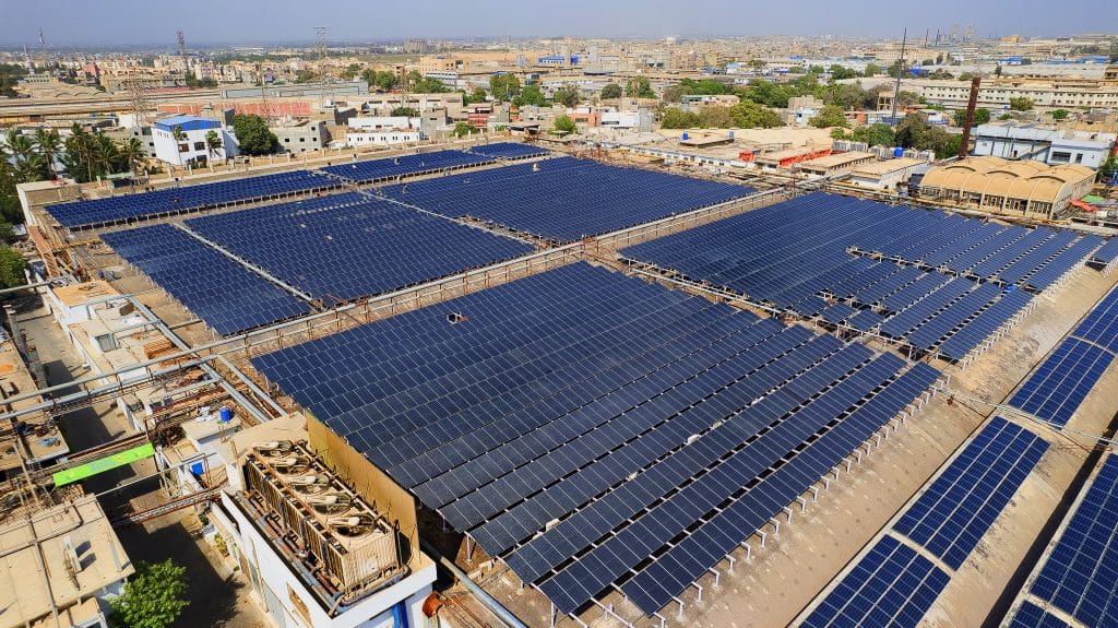 Solar power panel installation
